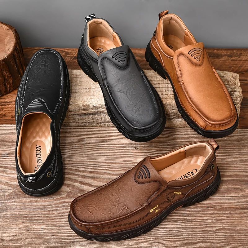Clinton Heren Loafer Casual Schoenen - Grijs