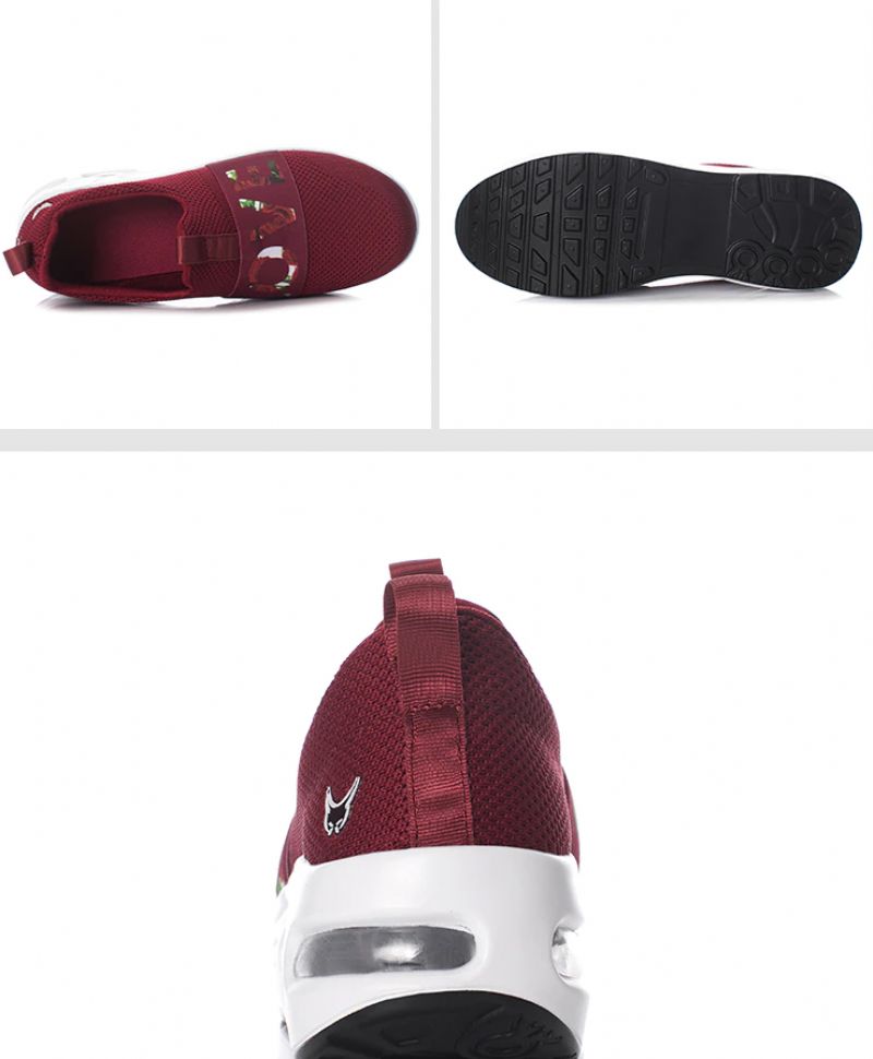 Clive Dames Platform Sportschoenen - Rood