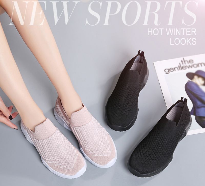 Clorina Dames Slip-on Zwarte Schoenen - Zwart