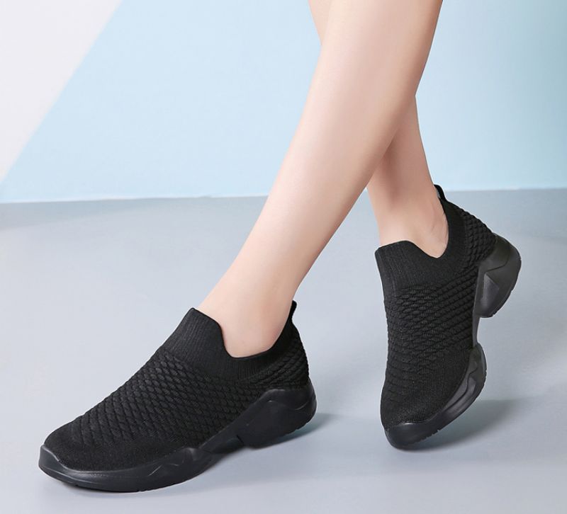 Clorina Dames Slip-on Zwarte Schoenen - Zwart