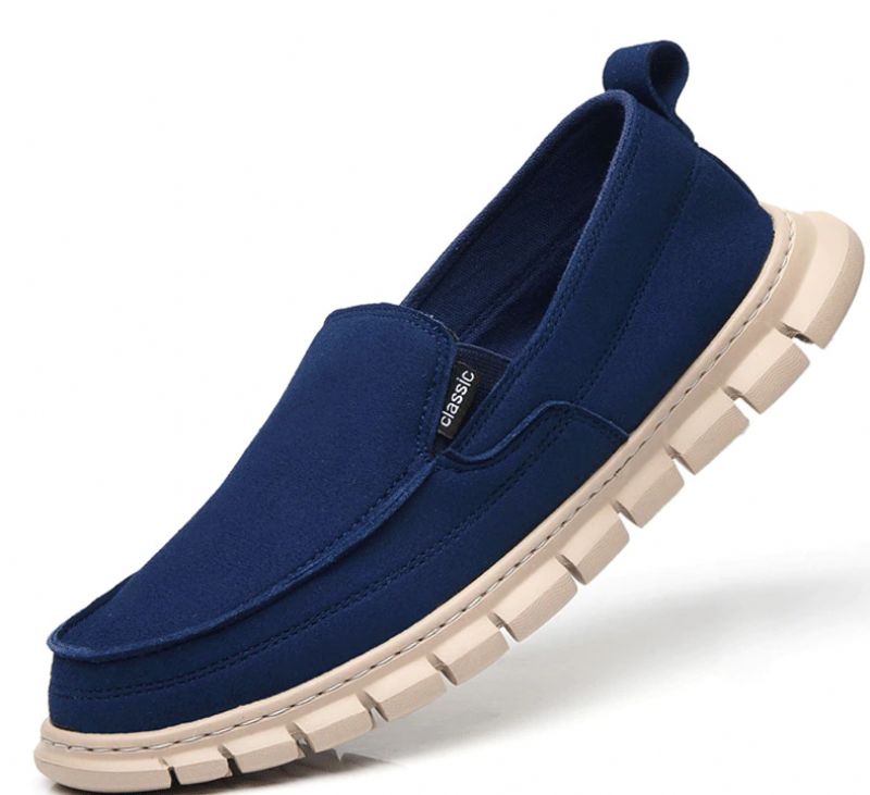 Cobo Heren Loafers Casual Schoenen - Blauw