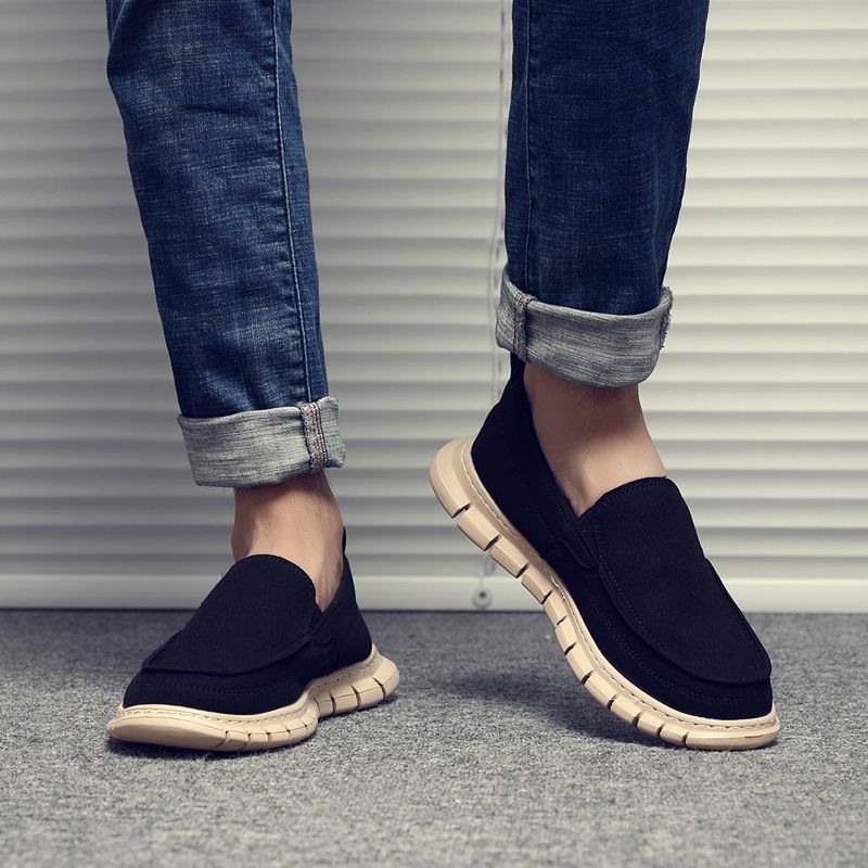 Cobo Heren Loafers Casual Schoenen - Blauw