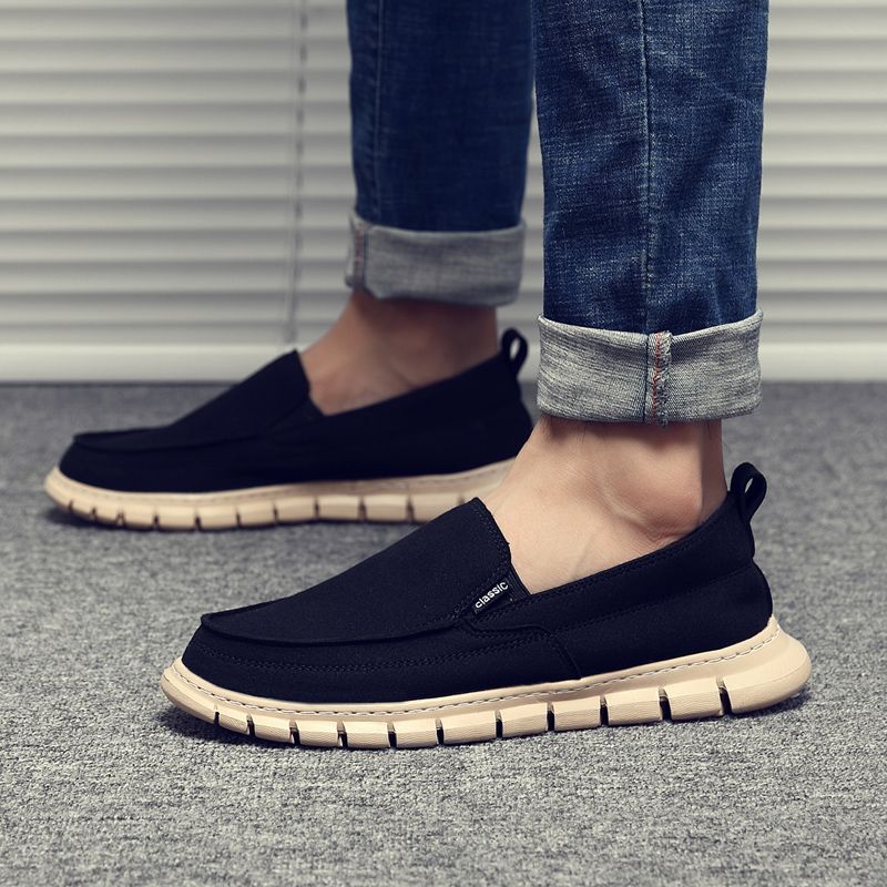 Cobo Heren Loafers Casual Schoenen - Blauw