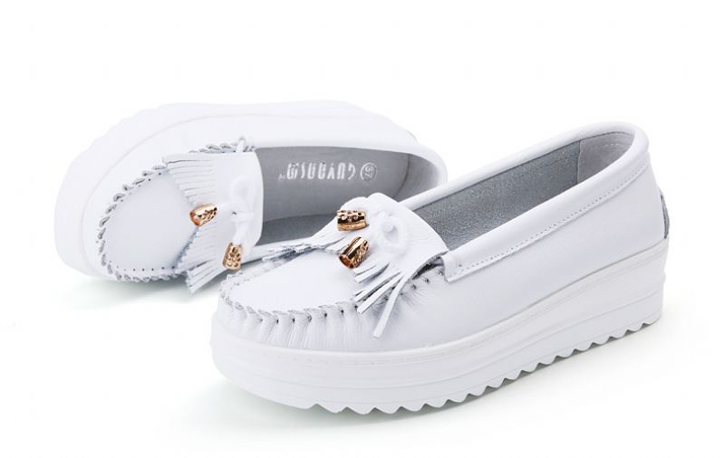 Colin Dames Loafer Leren Schoenen - Blauw
