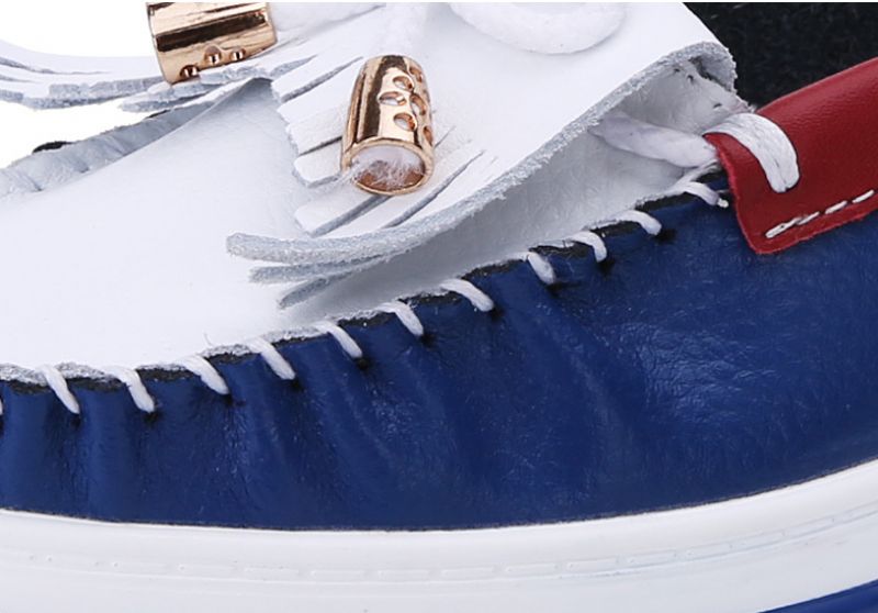Colin Dames Loafer Leren Schoenen - Blauw