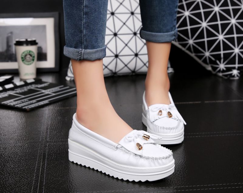 Colin Dames Loafer Leren Schoenen - Blauw