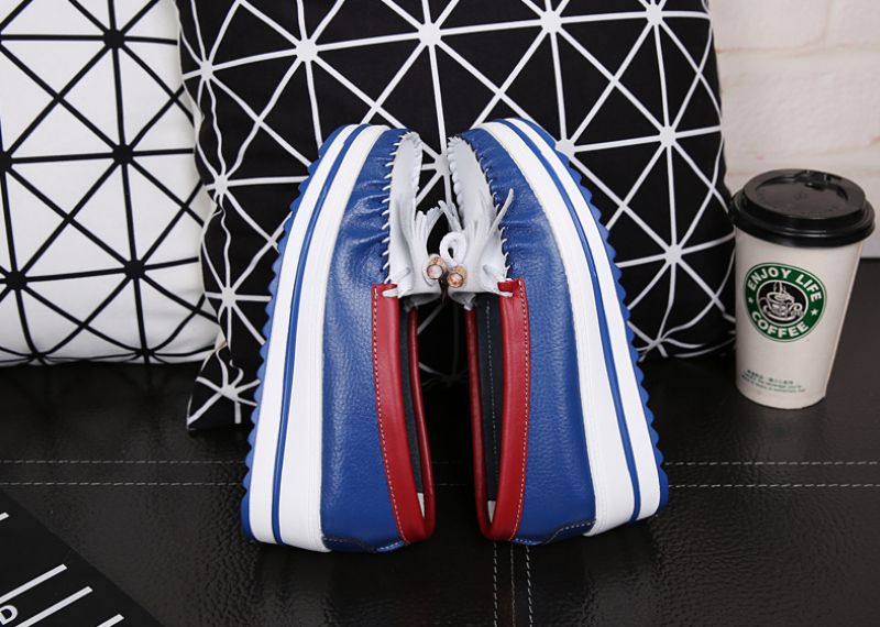 Colin Dames Loafer Leren Schoenen - Blauw