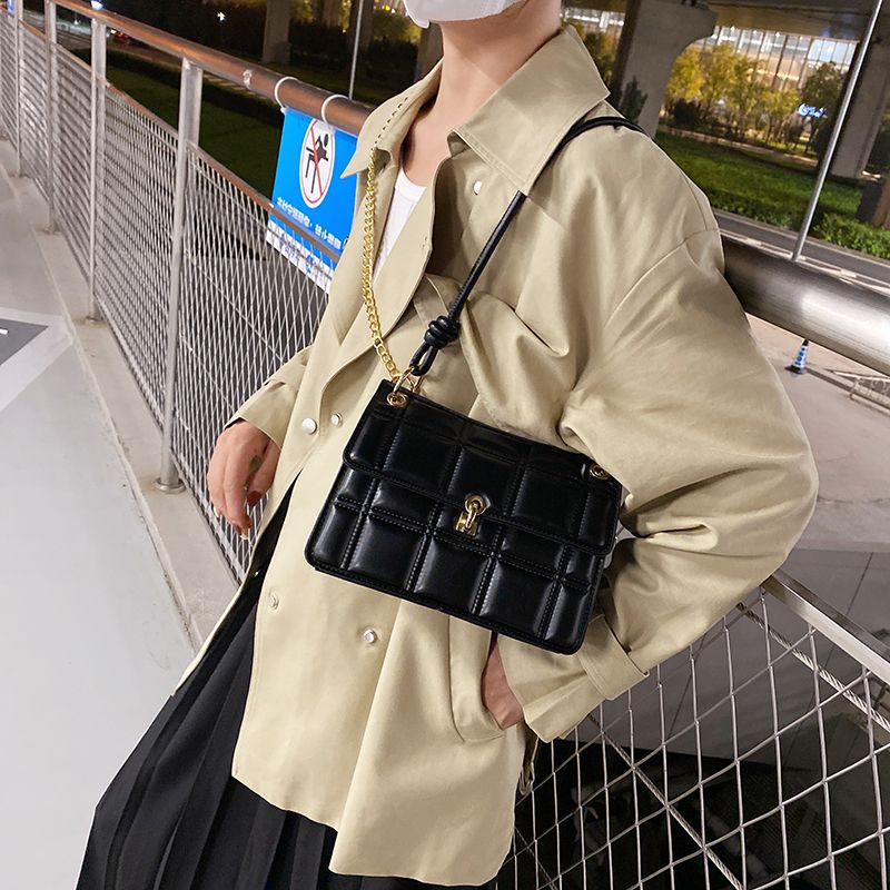 Colina Dames Kleine Leren Crossbody Tassen - Zwart