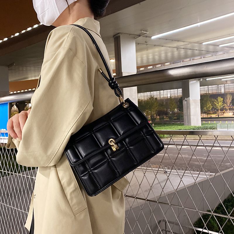 Colina Dames Kleine Leren Crossbody Tassen - Zwart