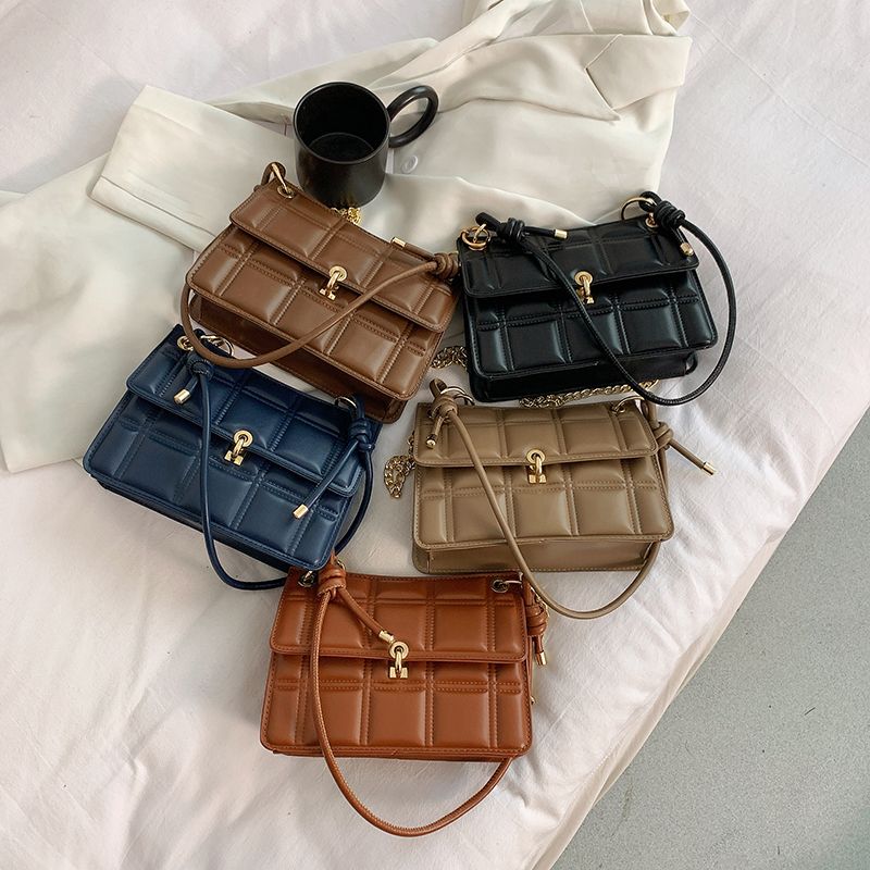 Colina Dames Kleine Leren Crossbody Tassen - Zwart