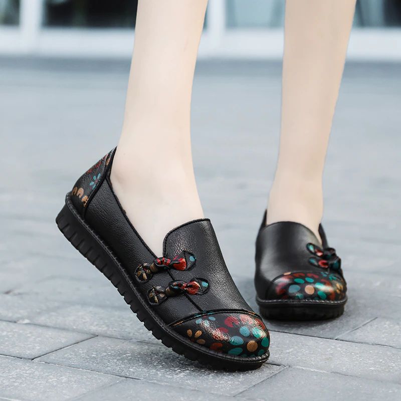 Coling Dames Loafer Schoenen - Zwart
