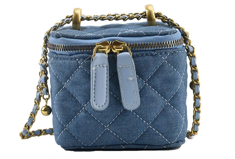 Collin Dames Gewatteerde Mini Crossbody Handtas - Blauw