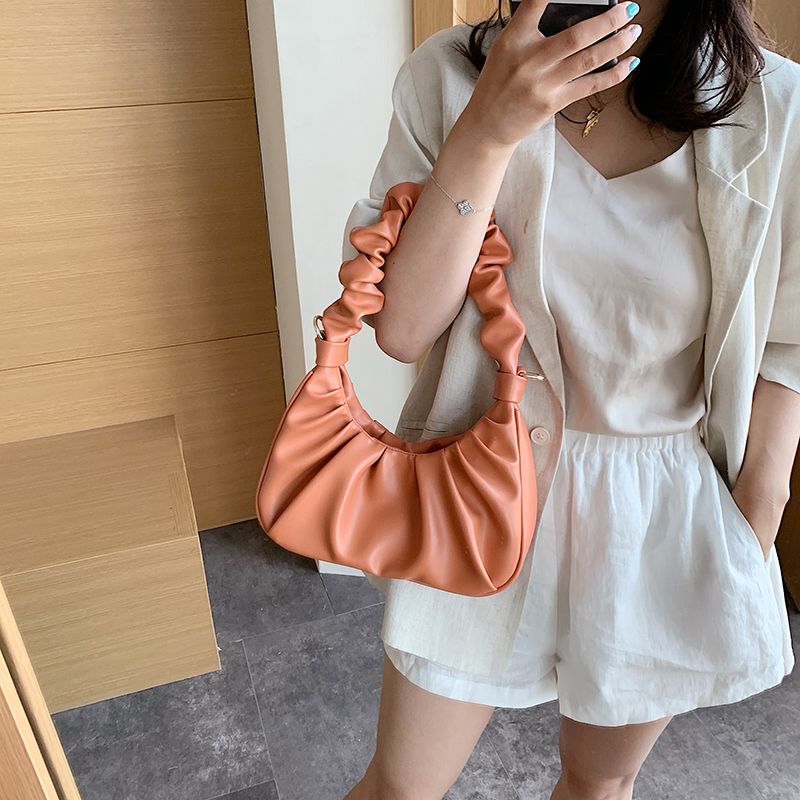 Colma Kleine Leren Handtas Voor Dames - Beige