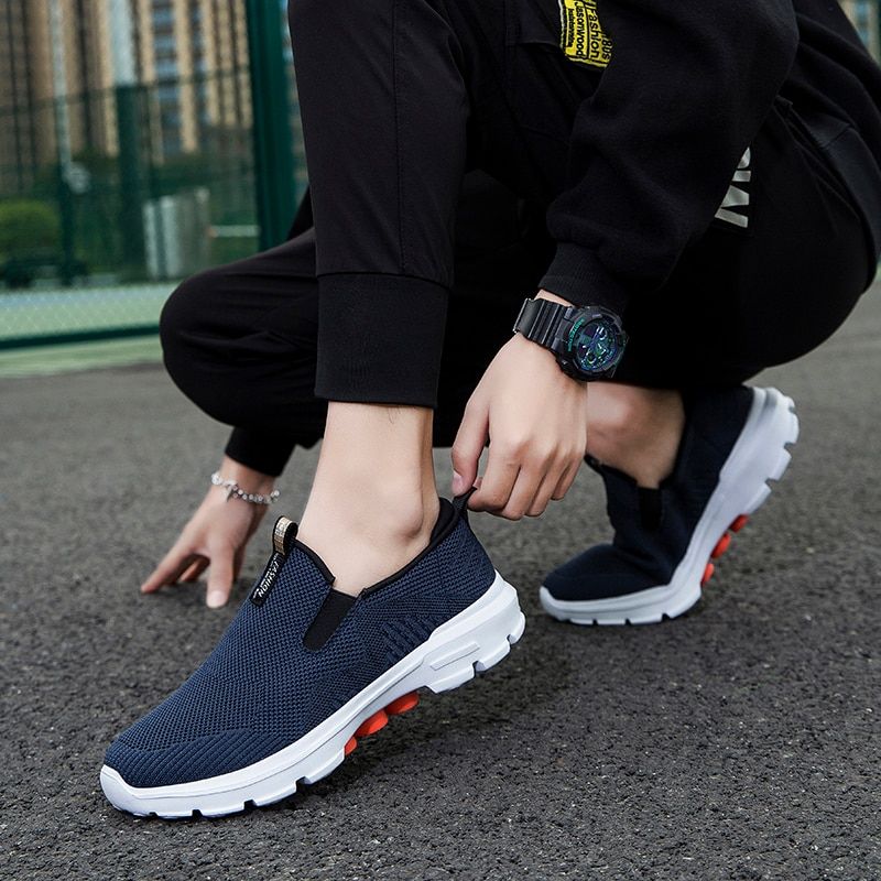Colombo Heren Slip-on Sneakers - Blauw
