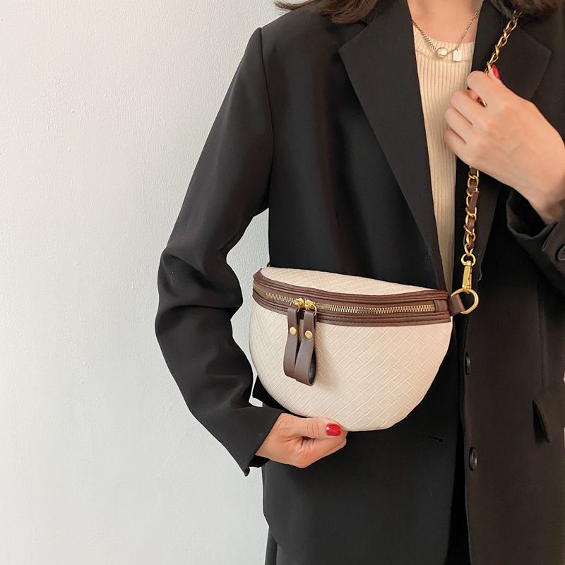 Conga Dames Luxe Leren Riem Handtas - Zwart