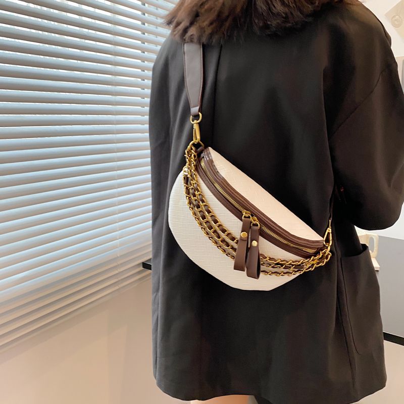 Conga Dames Luxe Leren Riem Handtas - Zwart