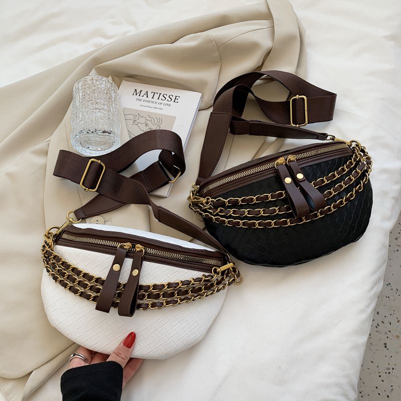 Conga Dames Luxe Leren Riem Handtas - Zwart