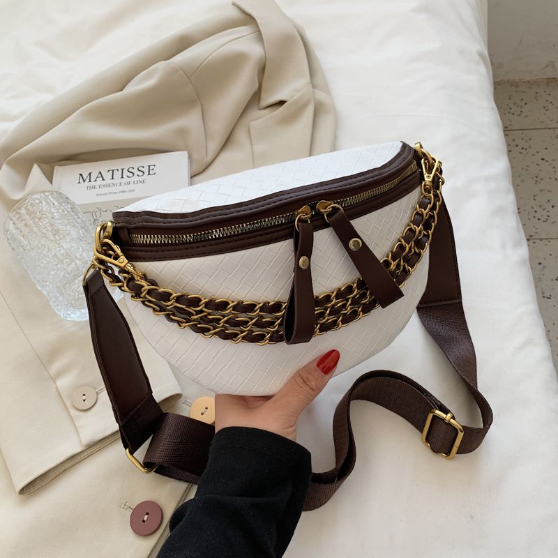 Conga Dames Luxe Leren Riem Handtas - Zwart