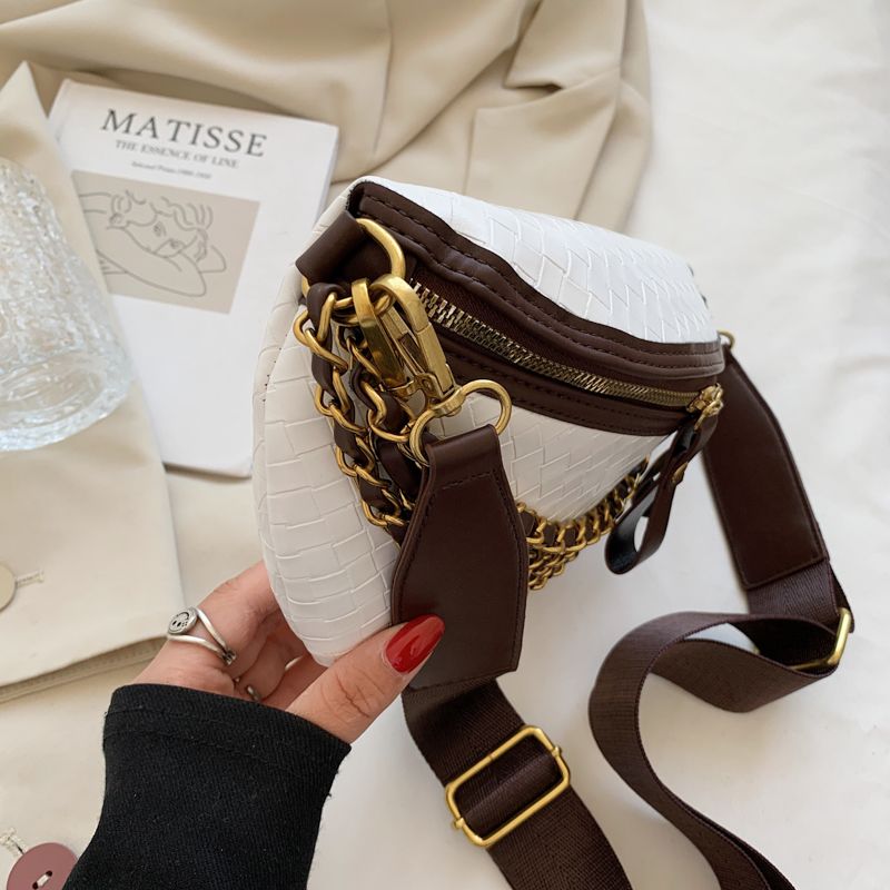 Conga Dames Luxe Leren Riem Handtas - Zwart
