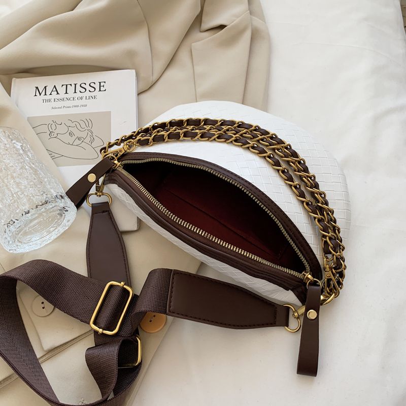 Conga Dames Luxe Leren Riem Handtas - Zwart