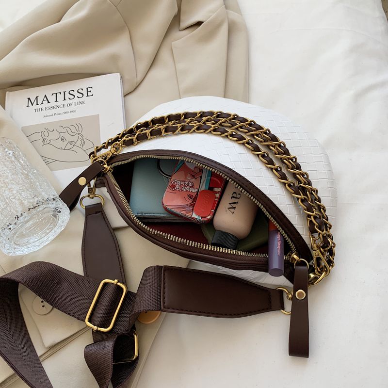Conga Dames Luxe Leren Riem Handtas - Zwart