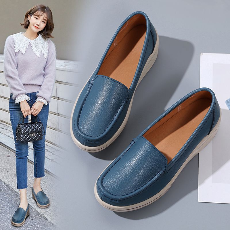 Coral Dames Platform Loafer Schoenen - Beige