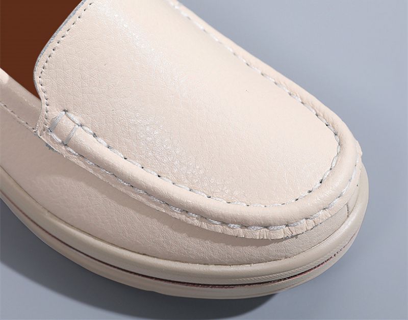 Coral Dames Platform Loafer Schoenen - Beige