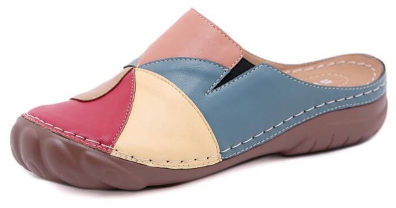 Coralia Dames Antislip Strandzomermuiltjes - Bruin