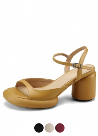 Coralia Dames Dikke Hak Elegante Sandalen