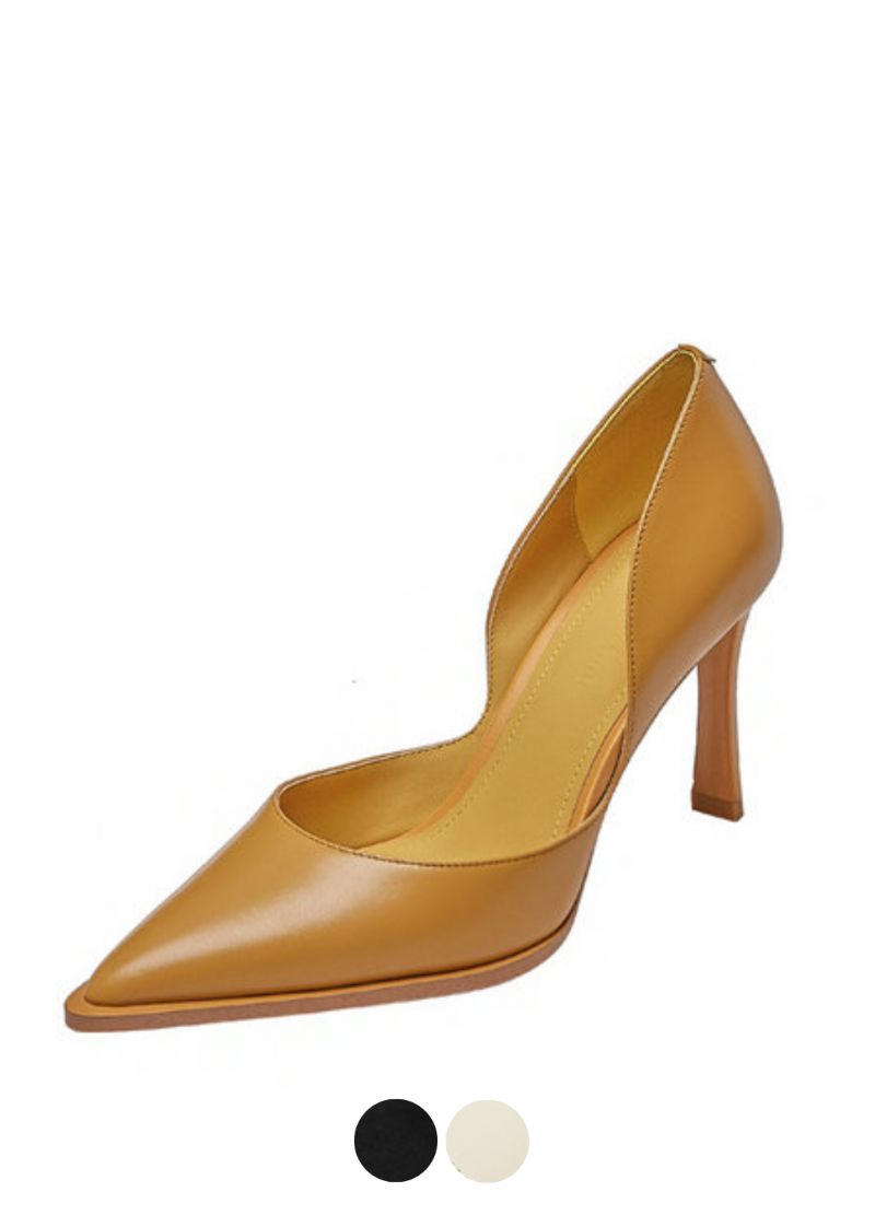 Coralia Dames Hoge Hak Leren Pumps
