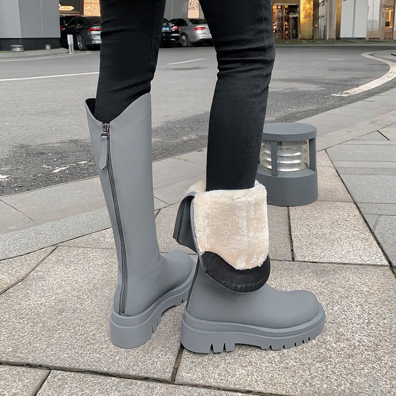 Coralia Dames Kniehoge Laarzen - Zwart