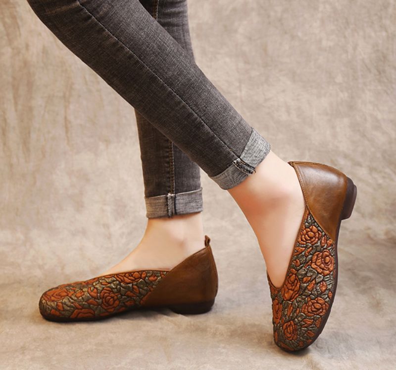 Coralia Dames Loafer Schoenen - Khaki