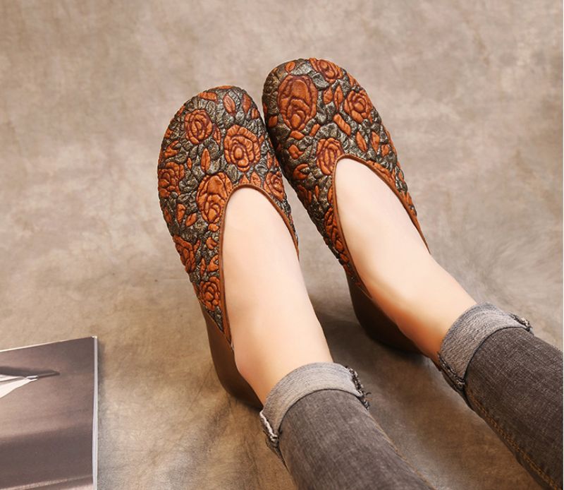 Coralia Dames Loafer Schoenen - Khaki