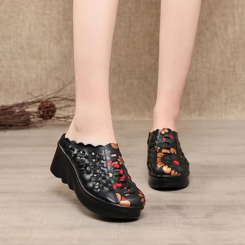 Coraline Dames Wedges Schoenen - Zwart