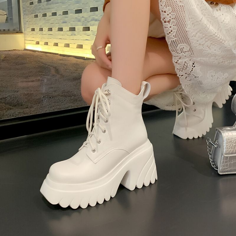 Coraza Dames Platform Enkellaarsjes - Roze