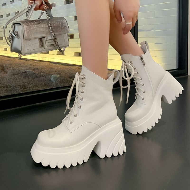 Coraza Dames Platform Enkellaarsjes - Roze