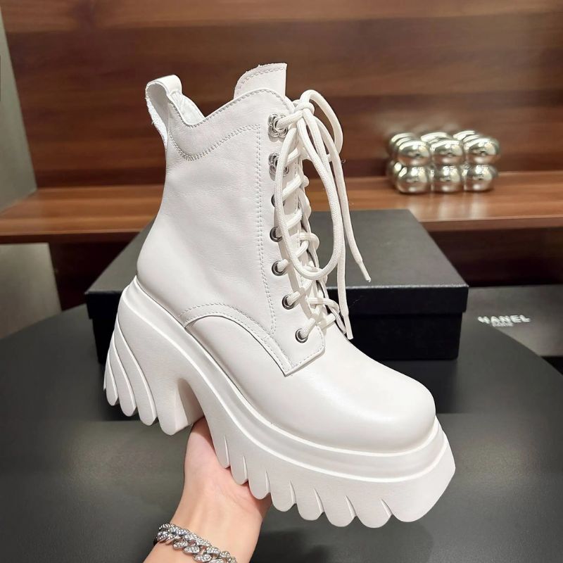 Coraza Dames Platform Enkellaarsjes - Roze