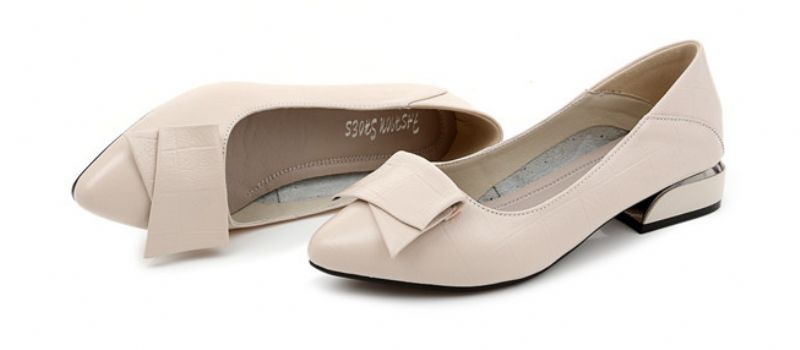 Corina Dames Leren Pumps Schoenen - Beige