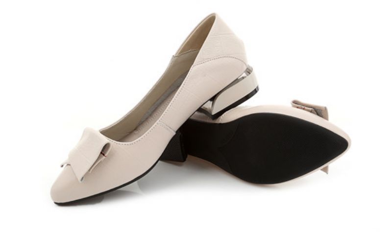 Corina Dames Leren Pumps Schoenen - Beige