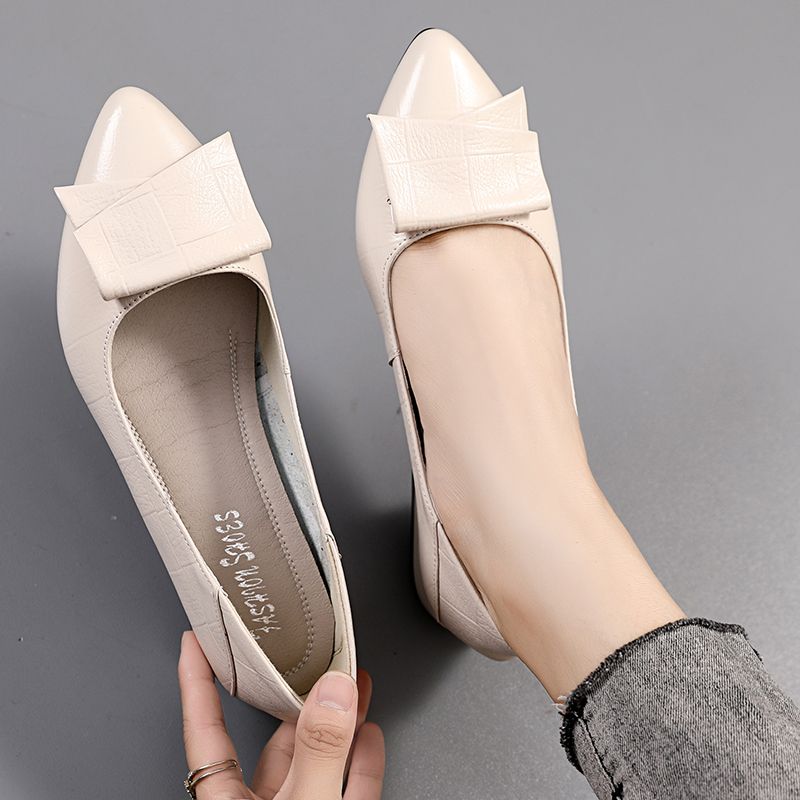 Corina Dames Leren Pumps Schoenen - Beige