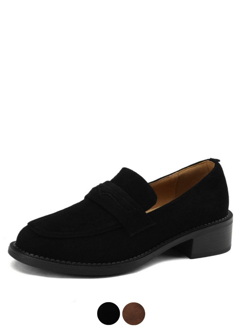 Cornelia Dames Med Heels Leren Loafer