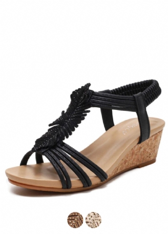 Cornelia Dames Wedge T-strap Sandaal