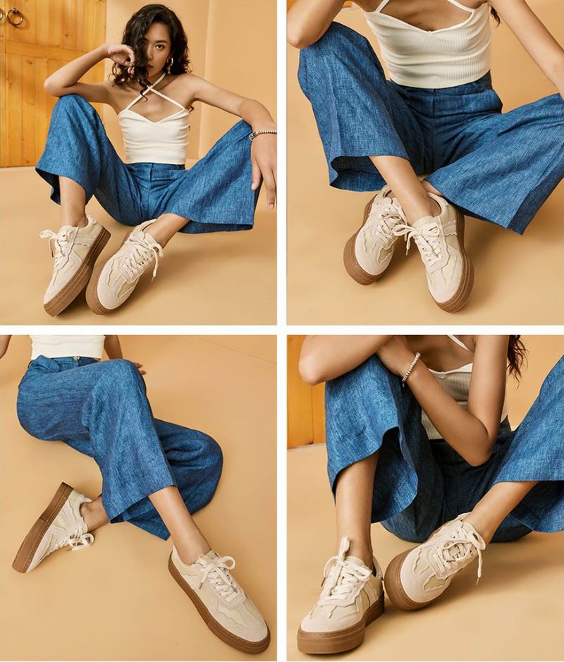 Corny Dames Sneaker - Abrikoos