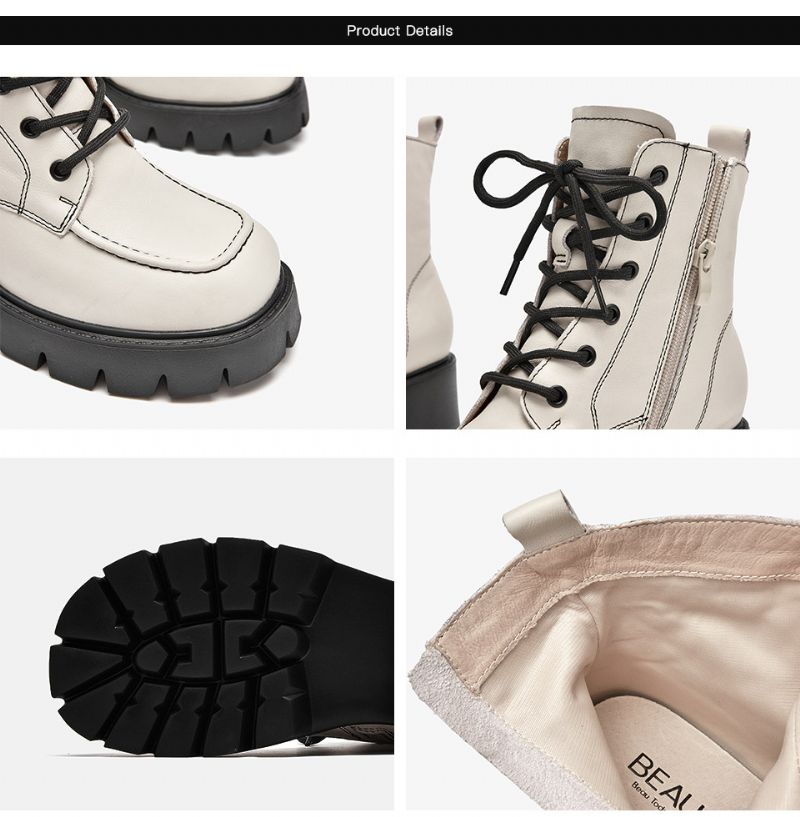 Coronel Dames Platform Laarzen - Beige