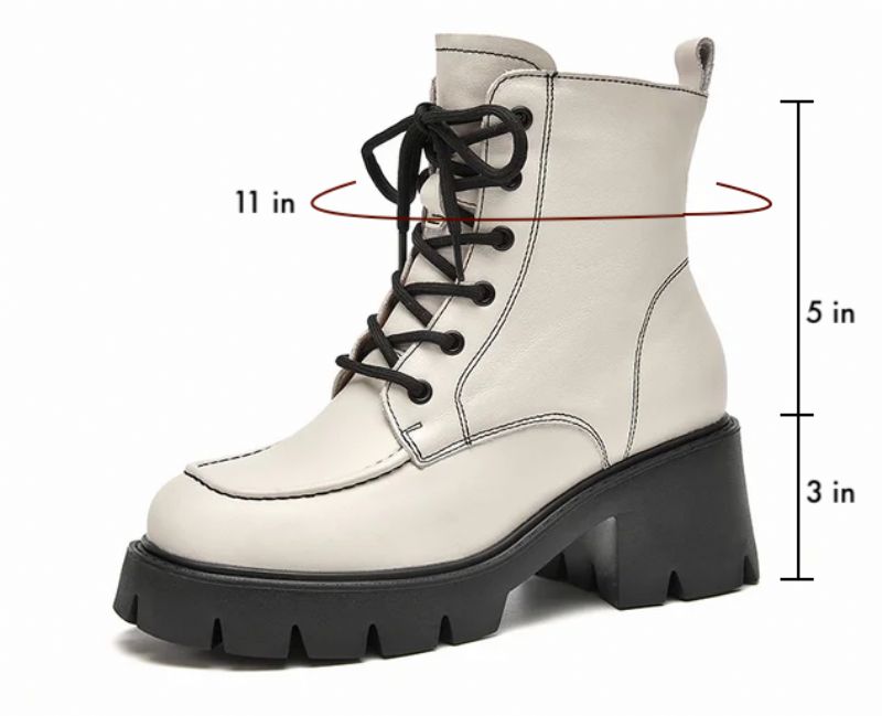 Coronel Dames Platform Laarzen - Beige