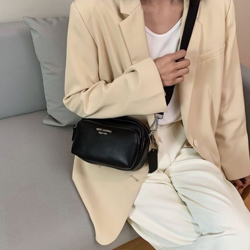 Costin Dames Brede Band Schouder Handtas - Beige