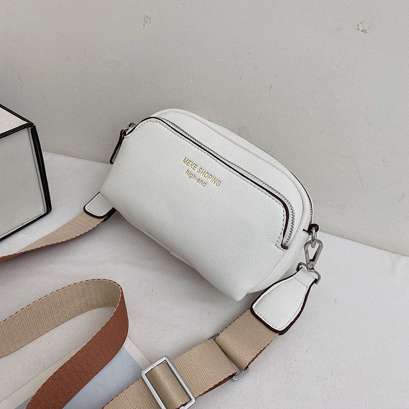 Costin Dames Brede Band Schouder Handtas - Beige