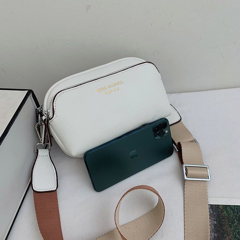 Costin Dames Brede Band Schouder Handtas - Beige