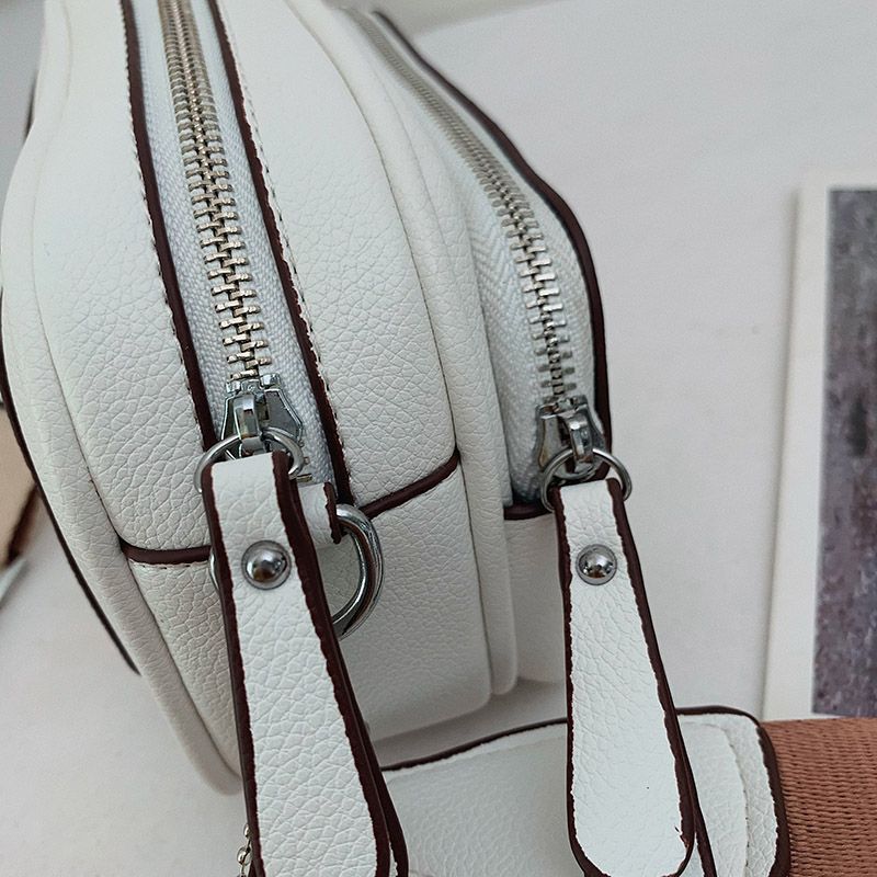 Costin Dames Brede Band Schouder Handtas - Beige