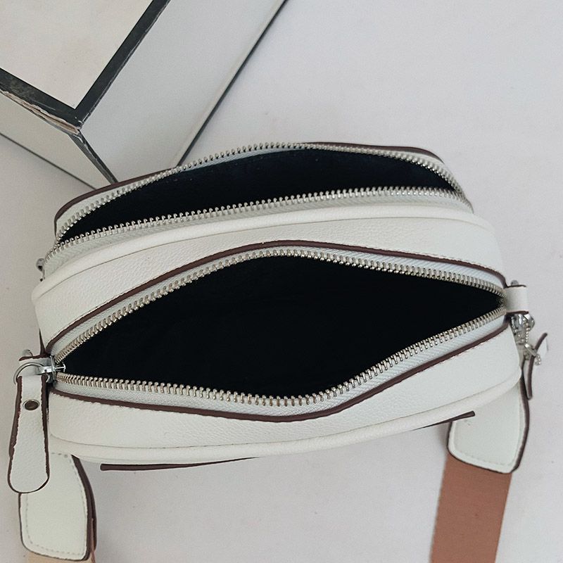 Costin Dames Brede Band Schouder Handtas - Beige